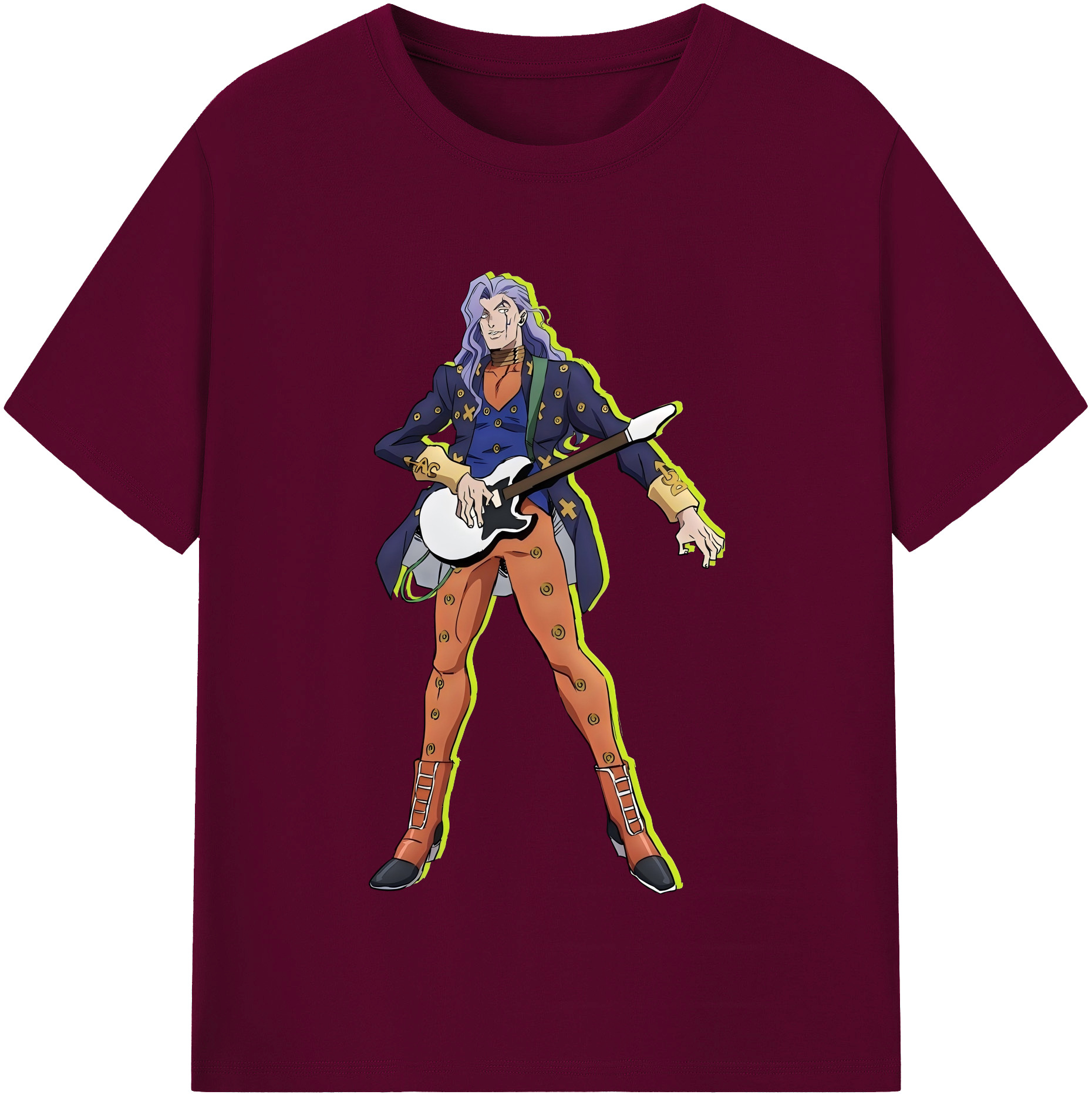 （画像用） ジョジョの奇妙な冒険 おといし あきら JoJo's Bizarre Adventure Akira Otoishi レディースカジュアルプリントTシャツ（綿100％）